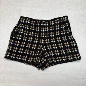 Trina Turk size 2 Stylish Black and Tan Women's Shorts